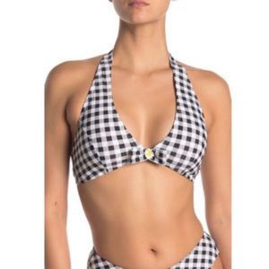 Betsey Johnson Picnic Halter Bikini Top